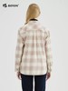 【防静电】波顿女士春秋长袖宽松粉白色格子衬衫LS975123 商品缩略图4