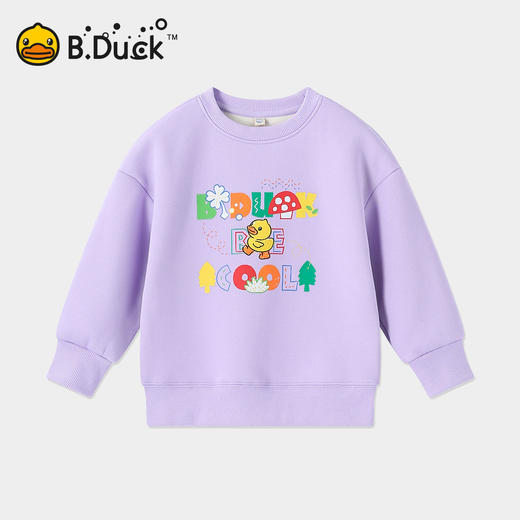 【加绒】bduck小黄鸭童装冬季男女童卫衣套头衫110-160 BF5508938 商品图3