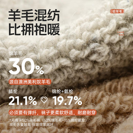 【拾袜记】冬季保暖羊毛袜 商品图4