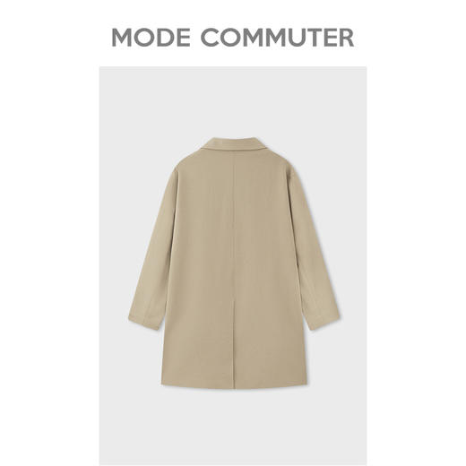 MC |MODE COMMUTER秋季撞色翻袖宽松翻领风衣男MCD108021H 商品图1