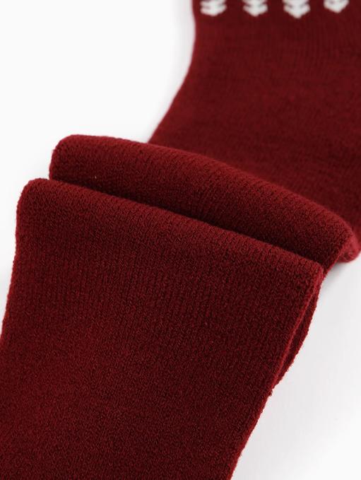 ATSUGI/厚木秋冬保暖里起毛加厚居家袜翻边小鹿图案短袜RGA3573 商品图2