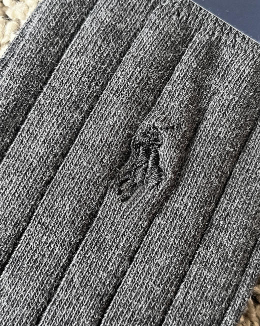 现货 THS 12.30-无 PL男士 马球polo刺绣小马标长筒针织袜 5色  CU288 商品图11