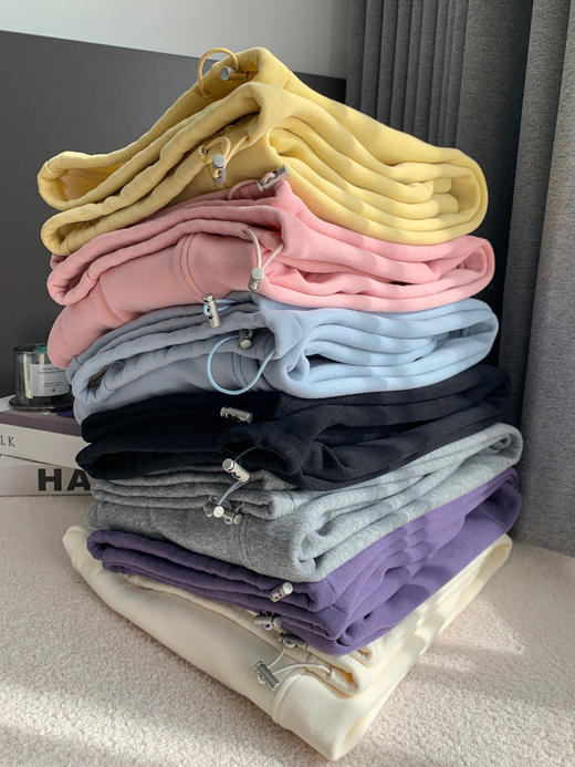 7色小暖炉两穿卫裤上新✔️重磅定制一条裤子重达650g加绒加厚‼️双倍保暖🔥冬天也能穿出不费力的慵懒感❗️ 商品图5