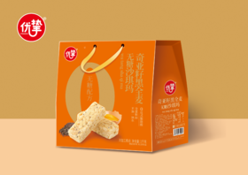 经济⭐️【送年礼】优挚奇亚籽黑全麦无糖沙琪玛礼盒1kg*1提 不退不换 退货扣运费 感谢理解