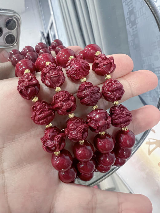 【宏艺珠宝】三合瑞臻·朱砂手串﹝主体为晶石类、天然玉石类产品不支持以旧换新﹞ 商品图3