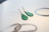 绿如意和绸缎金 ｜干青黄金耳钩 商品缩略图0