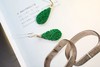 绿如意和绸缎金 ｜干青黄金耳钩 商品缩略图4