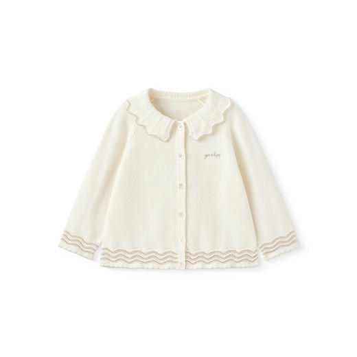 【商场同款】英氏儿童毛衣春秋长袖女童开衫外套2025新款毛织外套 商品图4