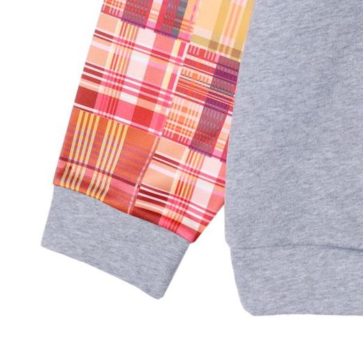 WY351秋冬季新款美式复古AB面撞色圆领卫衣宽松潮流拼色百搭上衣 商品图3