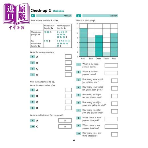 【中商原版】英国S&S教辅First Mental Arithmetic 6 初阶心算 6（6-7岁）附电子答案  数学心算能力训练 英文原版  商品图4