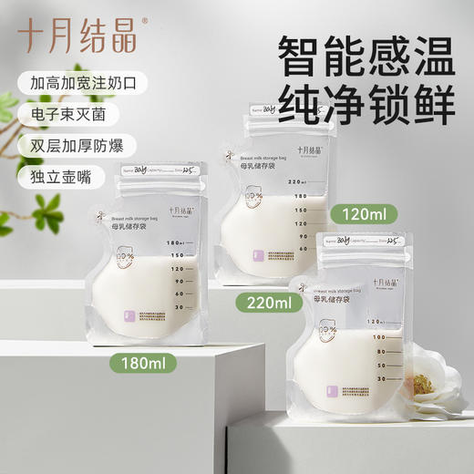 感温储奶袋母乳保鲜袋小容量储存专用一次性存奶袋120ml 商品图1
