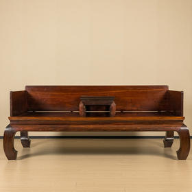 红木独板三围屏罗汉床及炕桌