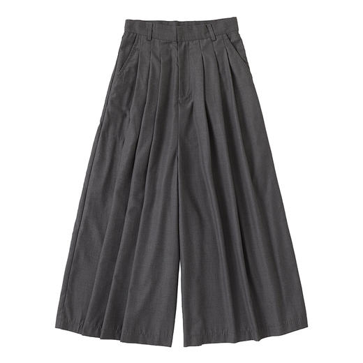 CryingCenter 深灰色 日式剑道服改良武士裙裤 九分裤 商品图4