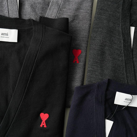 【1月6日  下午15:00 秒杀】AMI 经典常青款 秋冬款 纯羊毛 男女同款 V领开衫   100%纯羊毛 超精细羊毛 商品图4