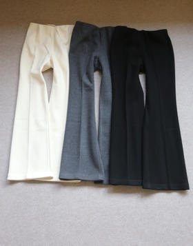 寒风呼啸 冬来到 哈！女段 Theory 梭织羊毛+高支高弹复合绒 微喇裤 3色入