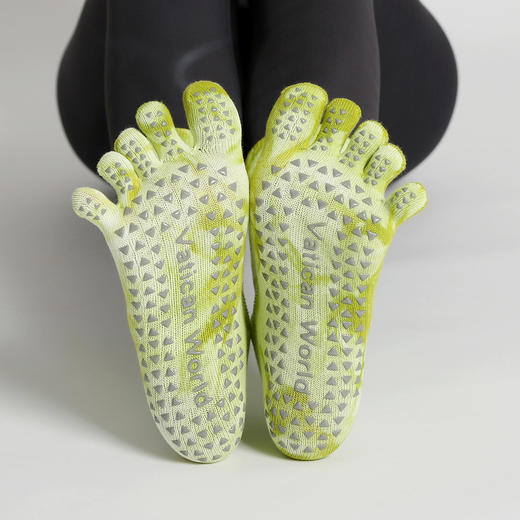 【5双起批，10双以上包邮】源头工厂新品上市扎染渐变潮流小腿瑜伽袜防滑普拉提跳操跑步健身 商品图4