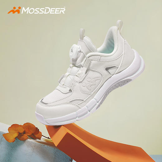 Mossdeer/摩斯迪儿 儿童运动鞋男童跑步扁平足鞋2024秋冬款男女中大童旋纽扣鞋 6005 商品图4