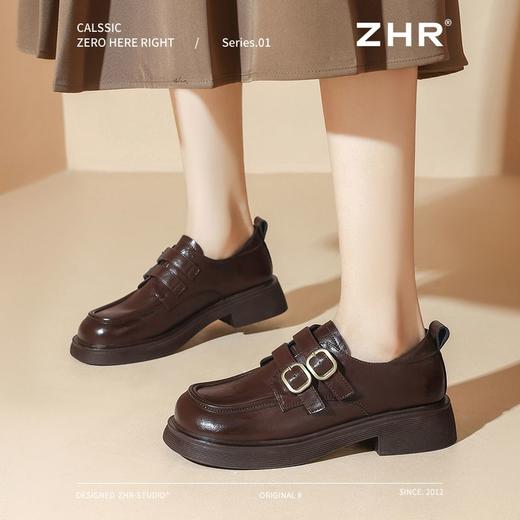ZHR则则通勤百搭乐福鞋复古小皮鞋2025春季新款厚底英伦单鞋轻便 商品图9
