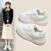 ZHR则则增高厚底小白鞋女2024春季新款学生休闲透气百搭厚底女鞋 商品缩略图0