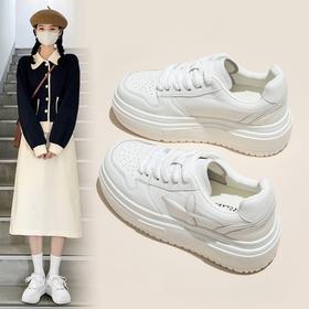 ZHR则则增高厚底小白鞋女2024春季新款学生休闲透气百搭厚底女鞋