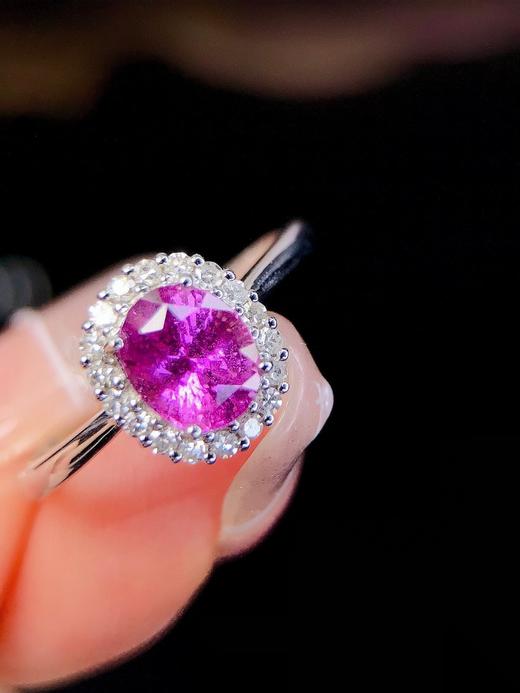 1.16ct刻面紫蓝宝戒指 商品图3