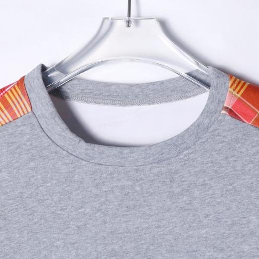 WY351秋冬季新款美式复古AB面撞色圆领卫衣宽松潮流拼色百搭上衣 商品图1