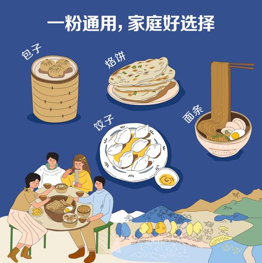 【低糖小麦粉】中粮初萃低糖面粉2.5kg/5kg 多用途小麦粉 商品图6