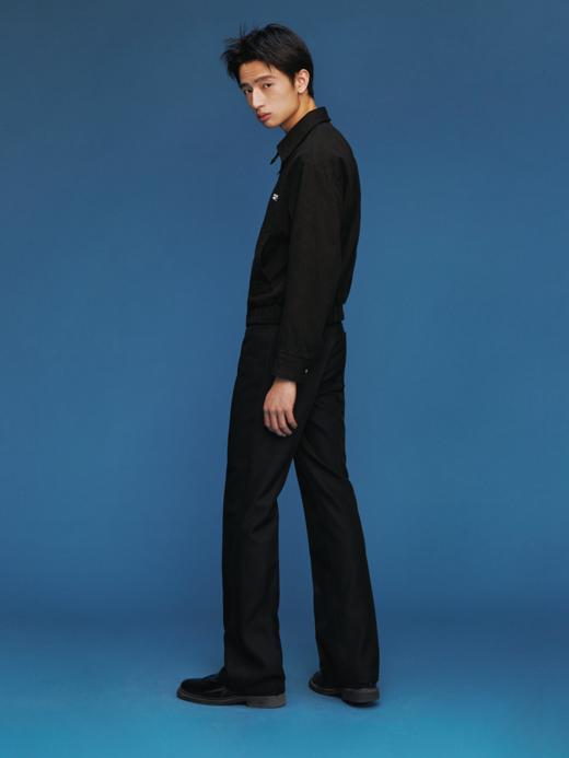 CryingCenter Digger  挖掘者2号斜纹休闲西装裤 黑色 哭喊中心 商品图0