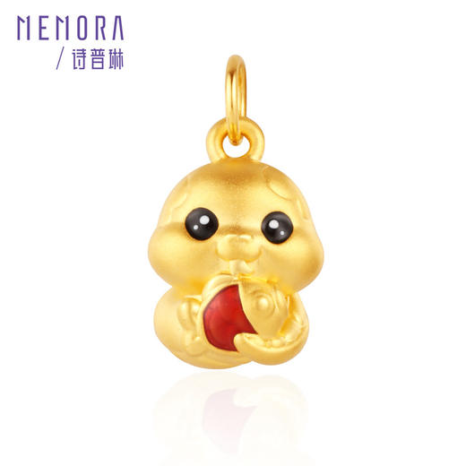 灵蛇献瑞 锦鲤蛇 足金蛇吊坠国潮中国风黄金生肖蛇挂坠宝宝礼物MEMORA诗普琳HP827801、HP827701 商品图4