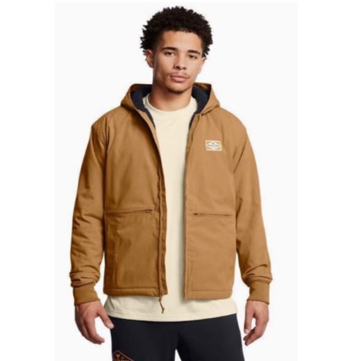 【2026新年冬装好礼】【商品热卖中，如无货将做自动退款】安德玛UA强森系列秋冬运动梭织夹克男1386904-707 商品图0