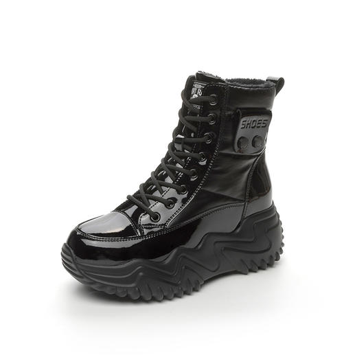 内增高真皮保厚底暖短靴加绒雪地靴AM508 商品图4