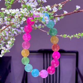 11mm-12mm单圈彩虹碧玺手串