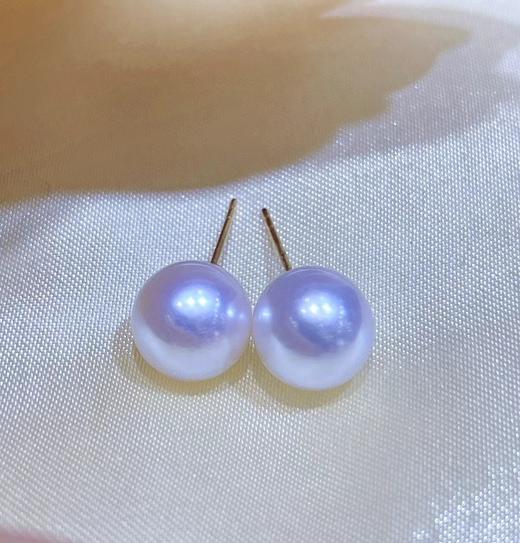 9mm-10mm akoya耳钉 商品图2