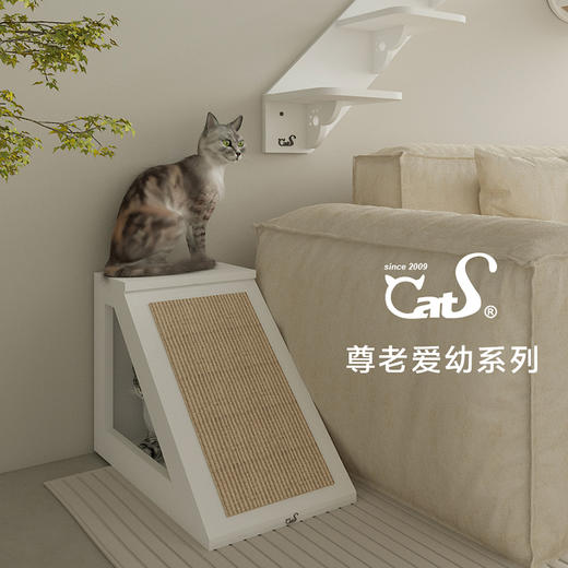 三角梯 猫楼梯短腿猫老年猫幼猫使用 猫抓板猫屋 商品图3