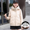 TZW-2024年冬季新款连帽羽绒服女韩版气质时尚拼接保暖休闲短款外套 商品缩略图5