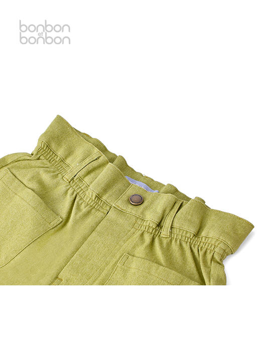 秋叶绿毛边长裤 商品图2