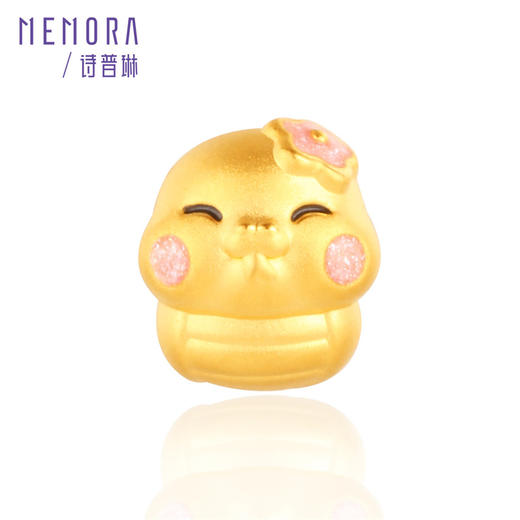 灵蛇献瑞 美美蛇 福福蛇 足金蛇转运珠国潮中国风黄金生肖蛇宝宝礼物MEMORA诗普琳HP826601、HP826701 商品图0