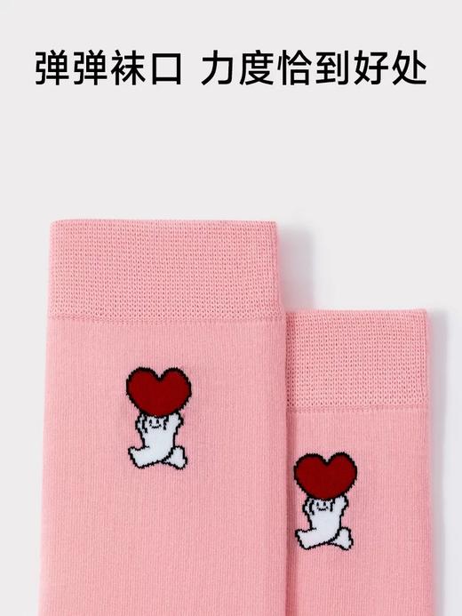 大红4双礼盒棉袜-爱心FC2179 商品图3