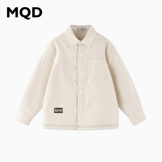 【秒2】【MQD】男童冬季绒感保暖舒适休闲翻领衬衫 商品图3