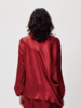 LIYIHAN红之绸丨25春新年醋酸解构上衣压褶缎面垂感衬衫斜下摆 商品缩略图5