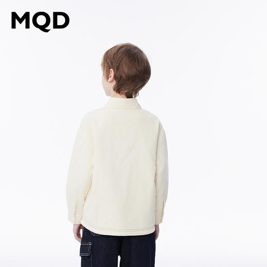 【秒2】【MQD】男童冬季绒感保暖舒适休闲翻领衬衫 商品图2