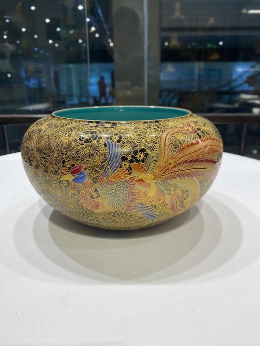 乌光黑地万花双鳳水洗 商品图0