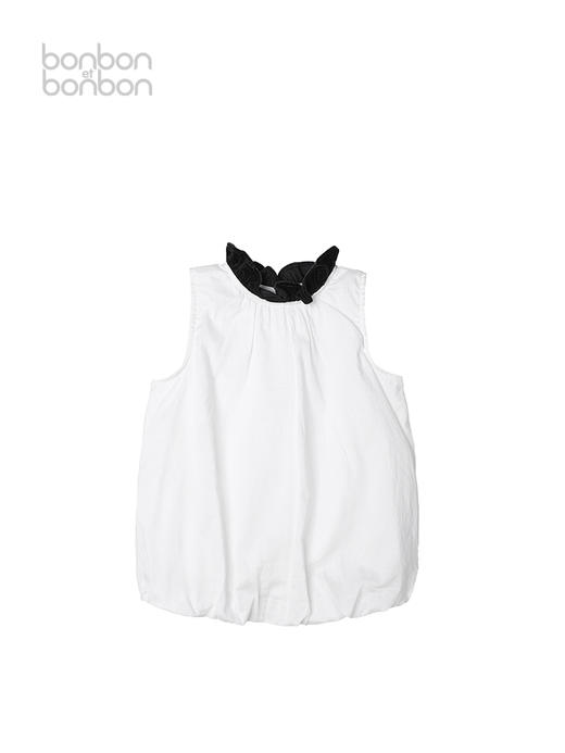 法意白花苞感无袖上衣 商品图0