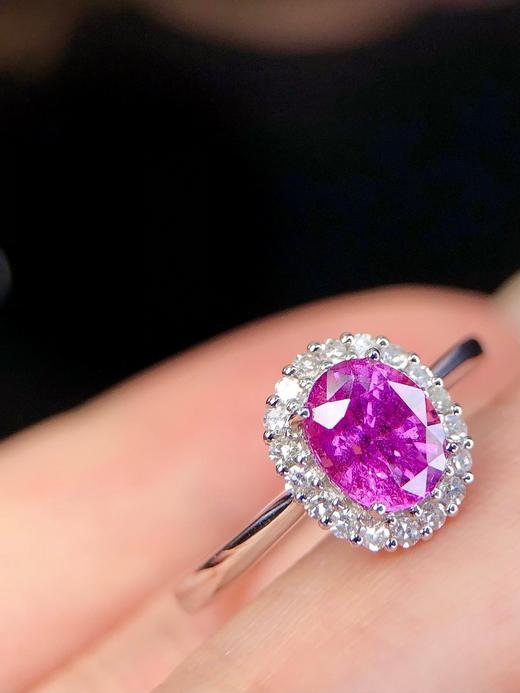 1.16ct刻面紫蓝宝戒指 商品图1