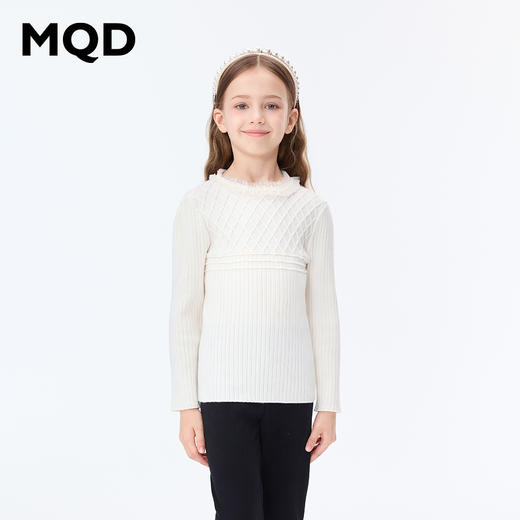 【秒】【MQD】女童冬季柔软舒适立领打底半高领针织衫 商品图1