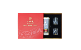 五粮文创·五粮礼盒B款（内含第八代五粮液 52度 50mL*1瓶；水晶杯*2只）*1盒