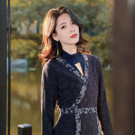 【中式风】花间酒长袖改良马面连衣裙 | 现货加急发 商品图2