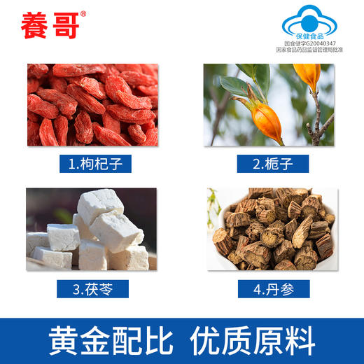 【2盒装共8片】养哥枸杞栀子片 解酒养护对化学性肝损伤有辅助保护作用 2盒共8片 商品图2