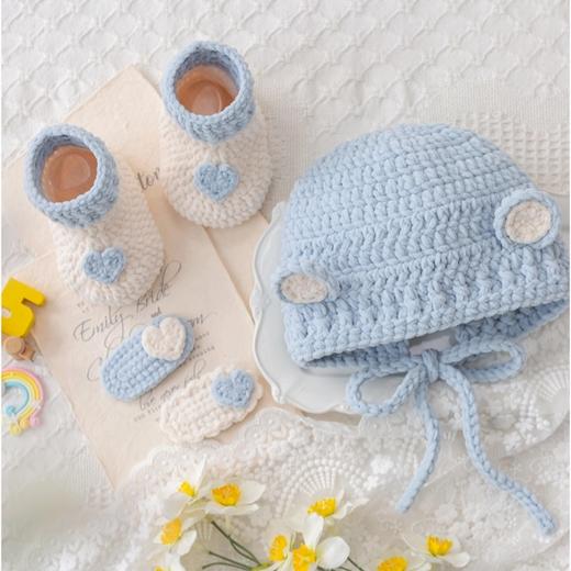 苏苏姐家软糯帽子套装手工diy编织钩针毛线团自制帽子材料包冬 商品图3