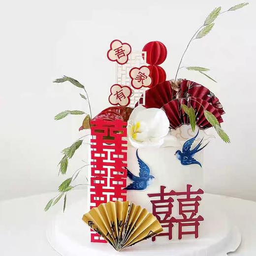 【三款】订婚结婚蛋糕（部分装饰选用接近，文字数字可加可换） 商品图0